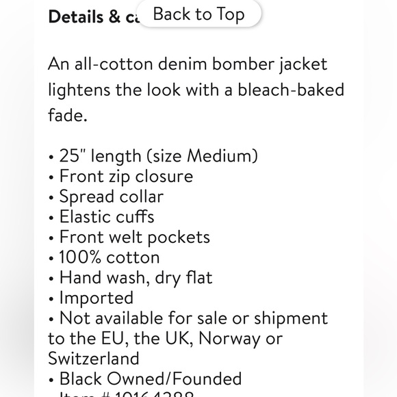 Fear of God Essentials Shell Denim Bomber Jacket - Picture 5 of 7